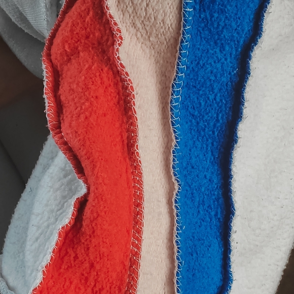 Striped White Red Blue Slightly Cropped Sweater - Picture 6 of 9